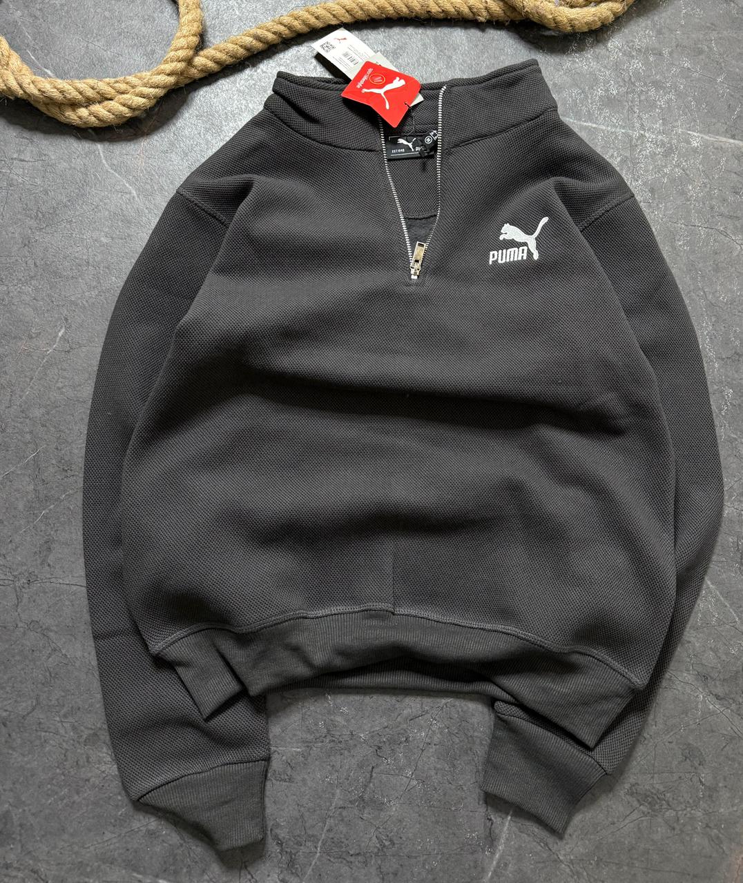 Premium Cotton Matty Fleece Half Zipper Sweatshirt (GSM 350)