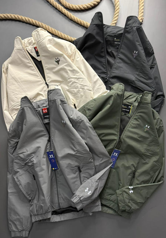 Imported Premium Feather touch Waterproof Windcheater (GSM 350,Rice-knit fabric inside )