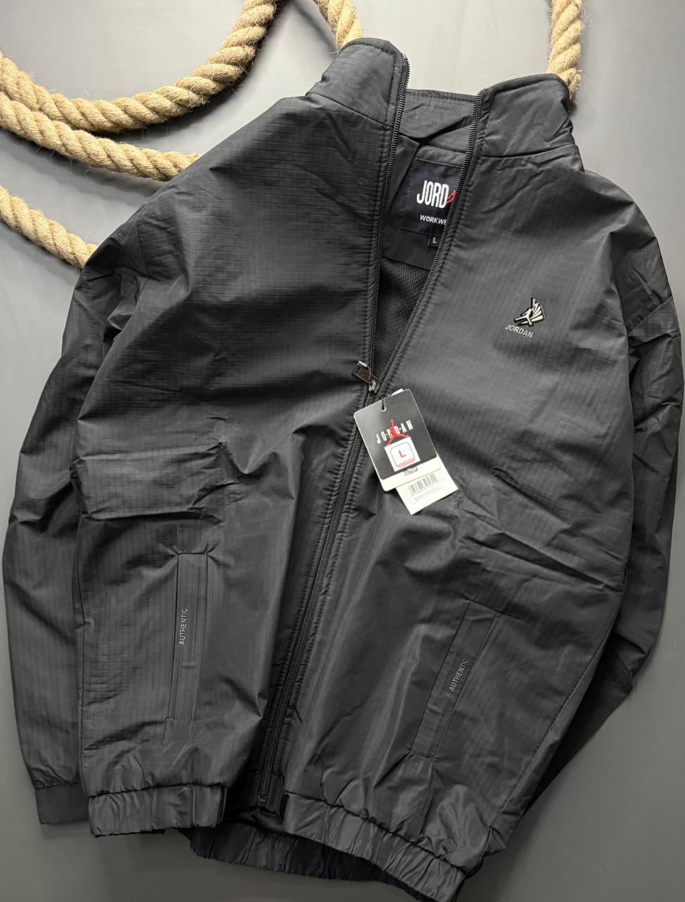 Imported Teslon Check Windcheater Jacket ( Gsm 350 , Rice-knit fabric inside )