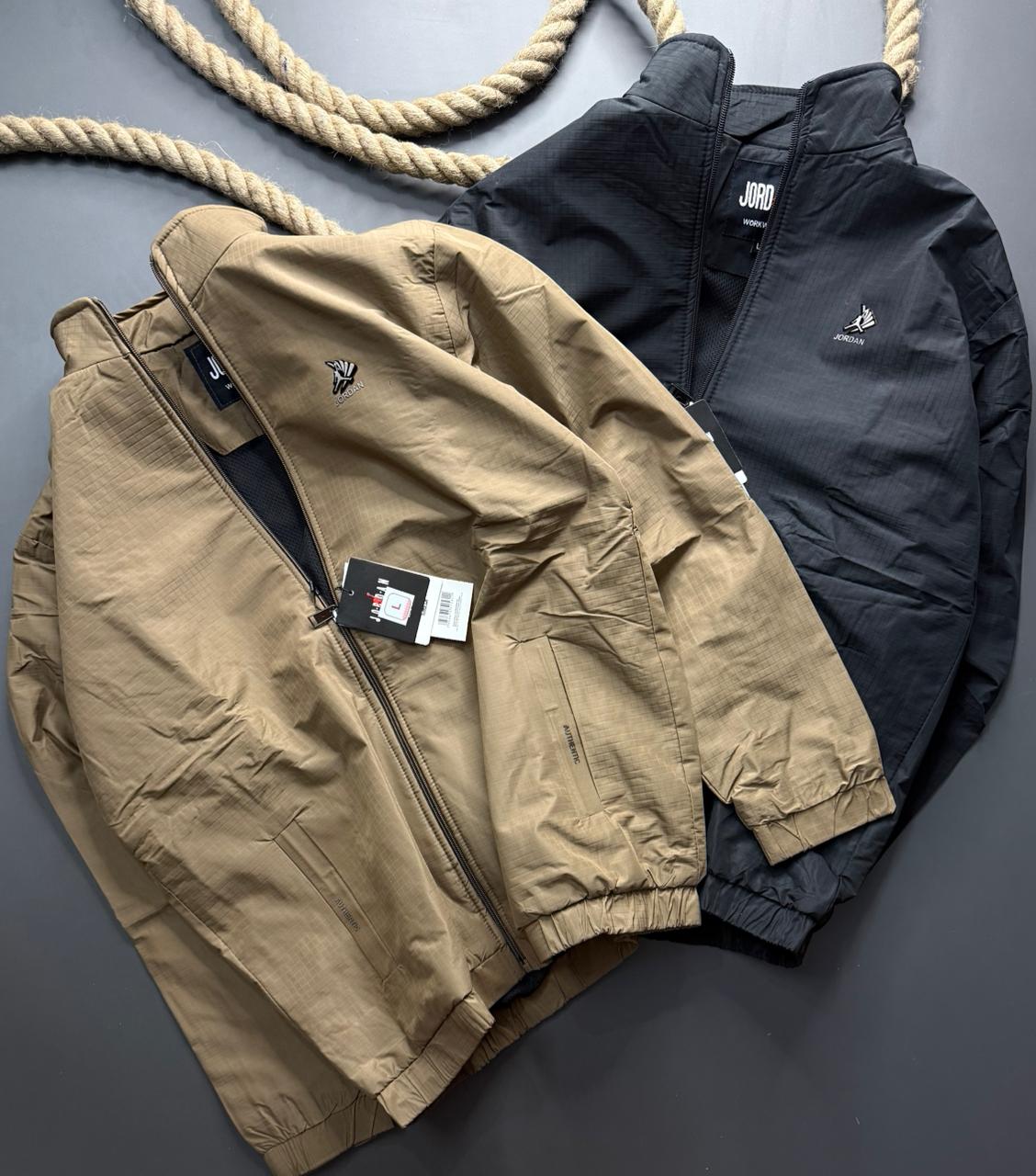 Imported Teslon Check Windcheater Jacket ( Gsm 350 , Rice-knit fabric inside )