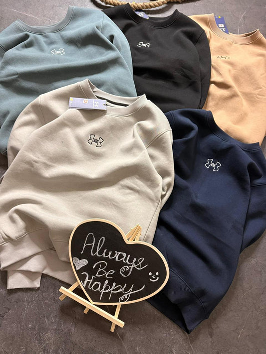 Premium Quality 3 Thread Cotton Fleece Round Neck Sweatshirt (GSM 350)