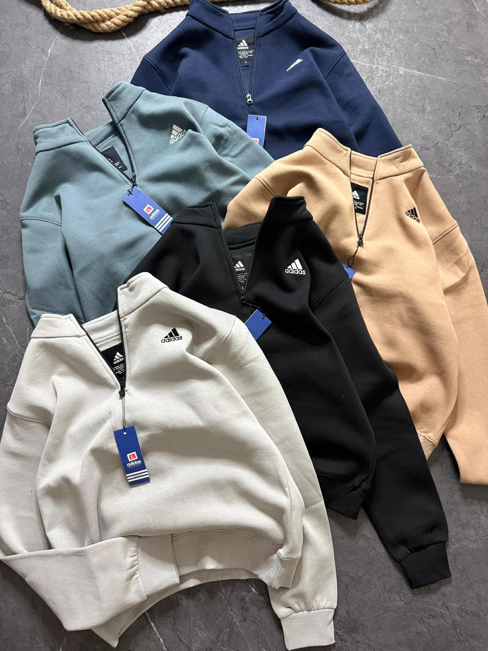 Premium Quality 3 Thread Cotton Fleece Half Zipper Sweat-Shirt (GSM 350)