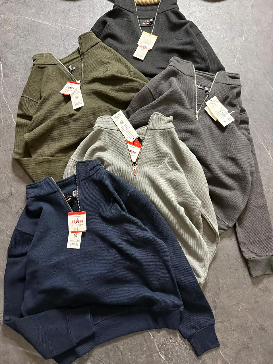 Premium Cotton Matty Fleece Half Zipper Sweatshirt (GSM 350)