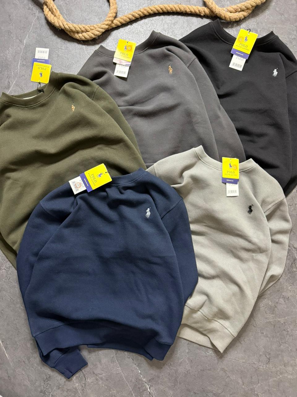 Premium cotton Matty fleece round neck sweatshirt(GSM 350)