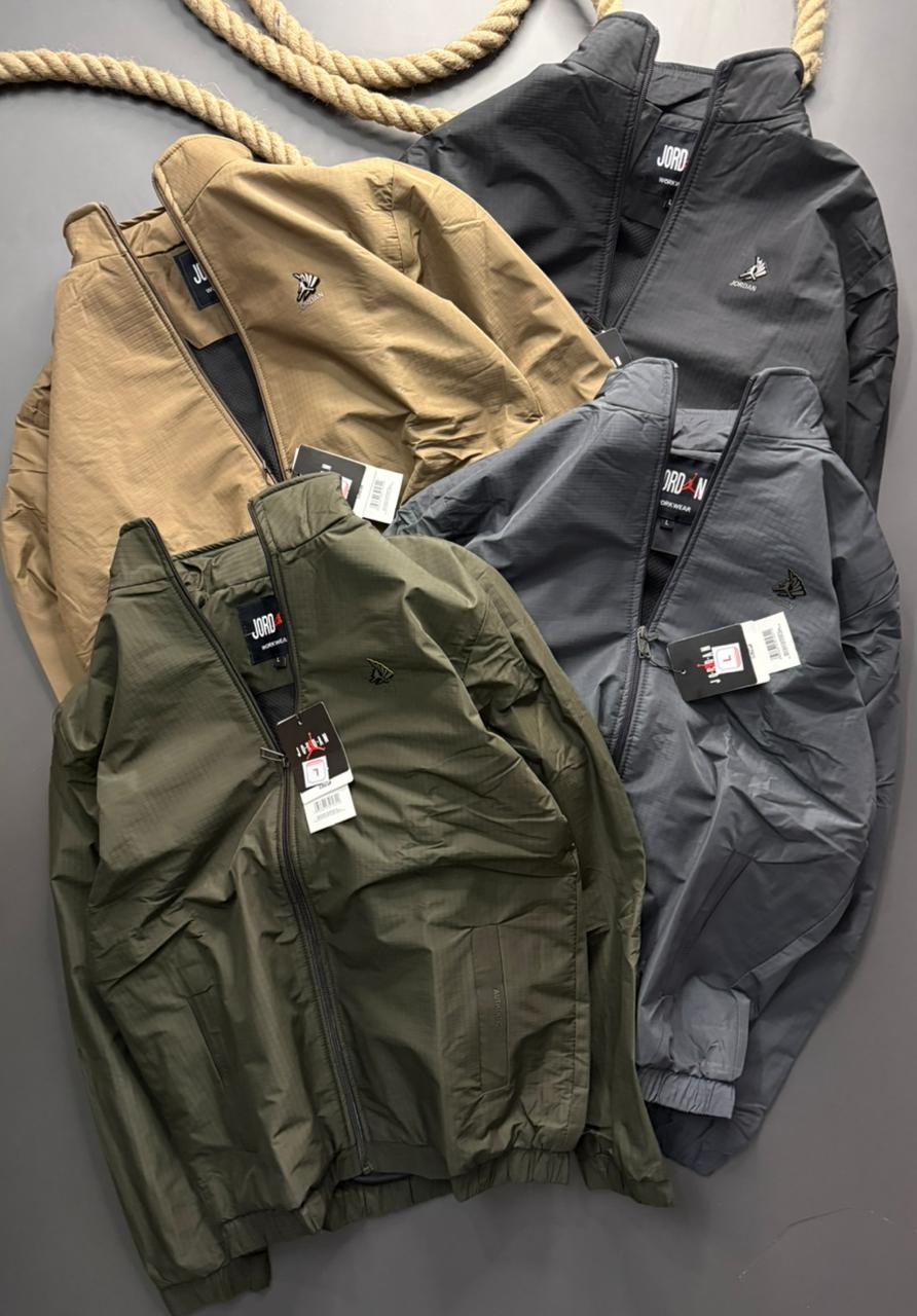 Imported Teslon Check Windcheater Jacket ( Gsm 350 , Rice-knit fabric inside )