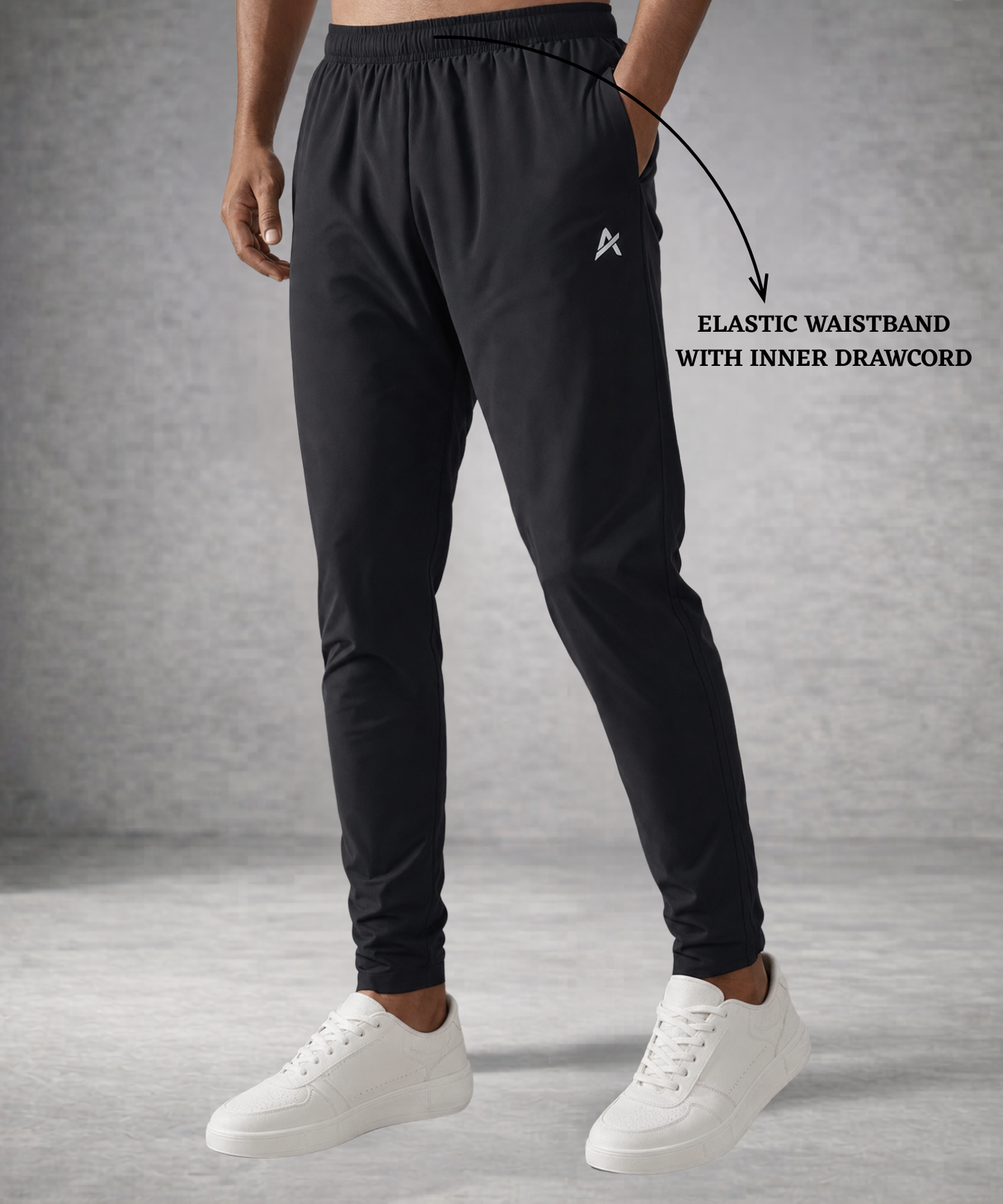 Imported Ns Parachute Lycra Trackpant (12% Lycra 130 GSM) | Athvix Active wear by Denmonk