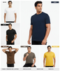 Premium Quality 100% Cotton Lycra T-Shirts (GSM 220)