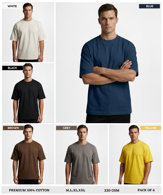Premium Quality 100% Cotton Lycra T-Shirts (GSM 220)