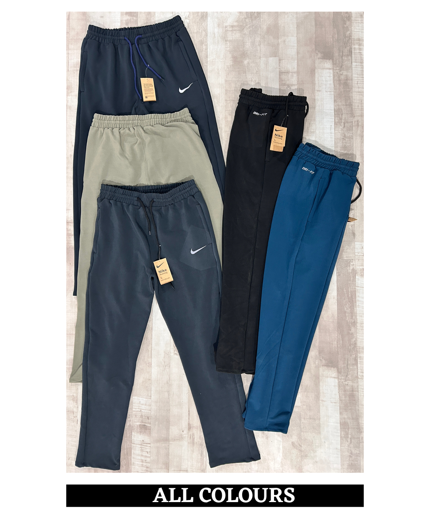 Imported Dobby Lycra Lower (GSM 280) | Ankle Fit