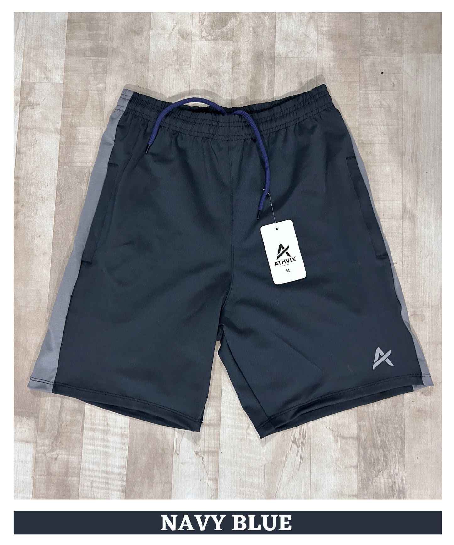 Men’s Premium 4-Way Lycra Shorts (250 GSM) with Side Contrast | Athvix Active Wear By Denmonk