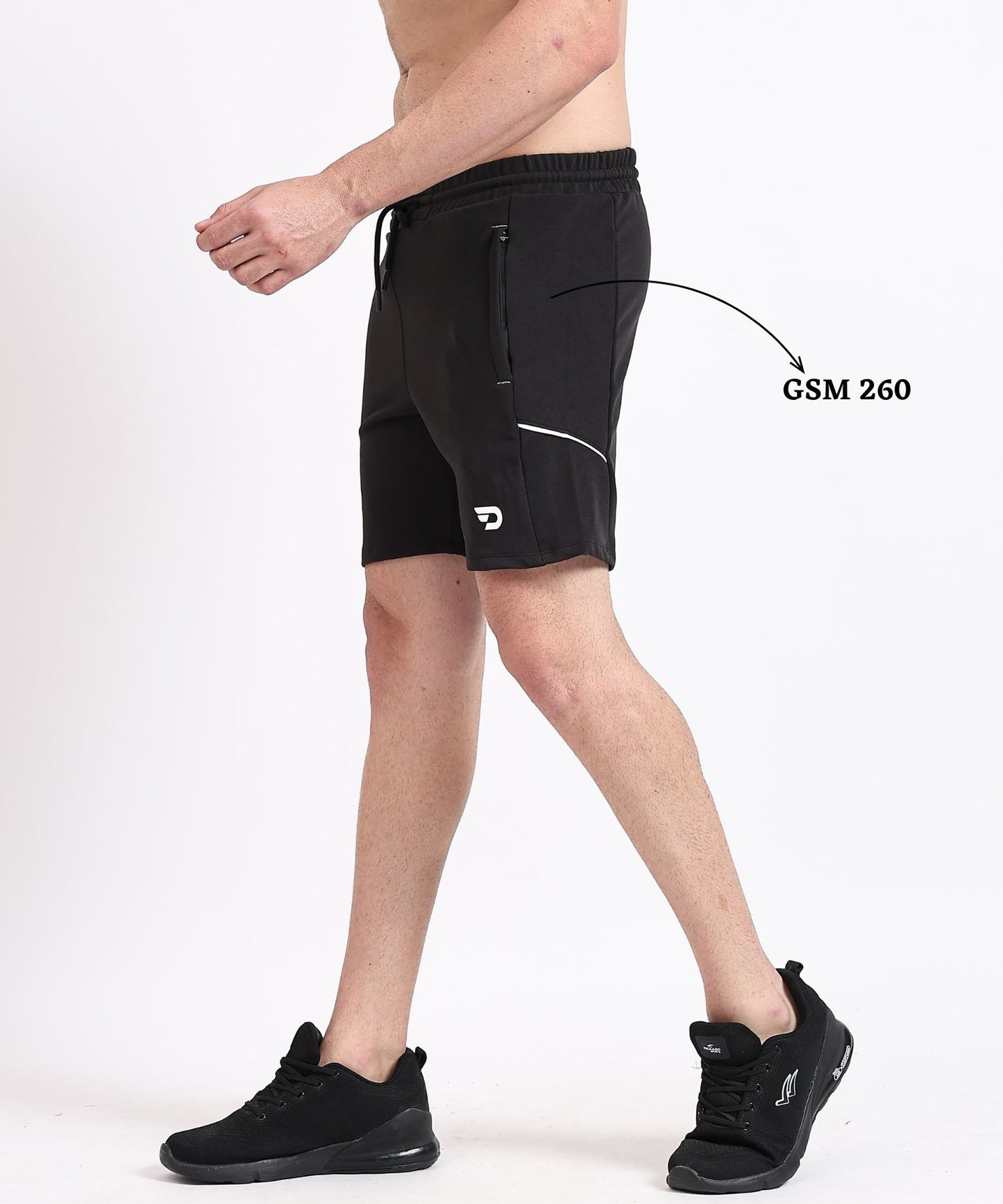 PipeFlex Shorts – Imported Dobby Lycra (260 GSM)
