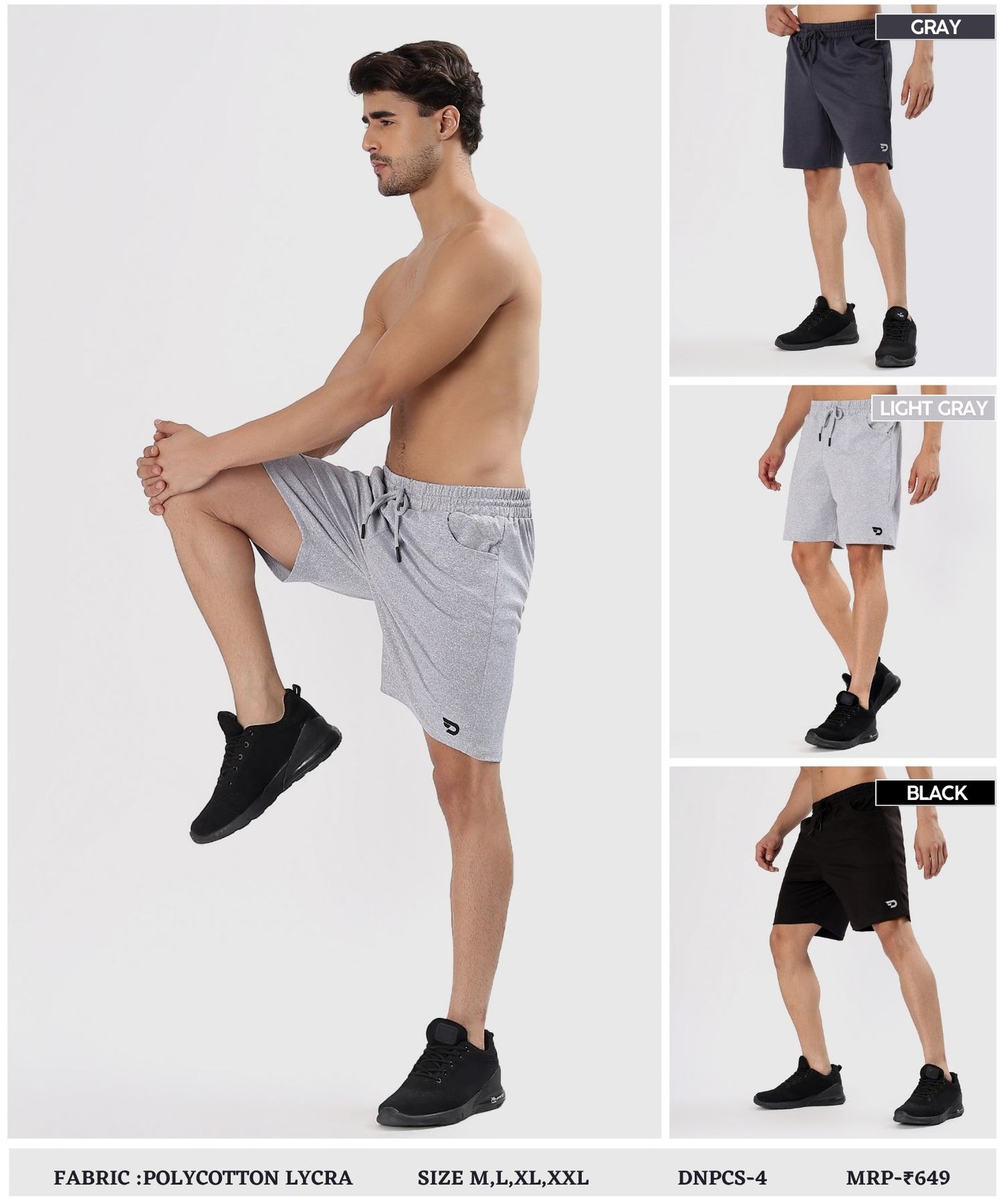 Ultra Polycotton Short- Imported Poly Cotton Lycra (GSM 260)