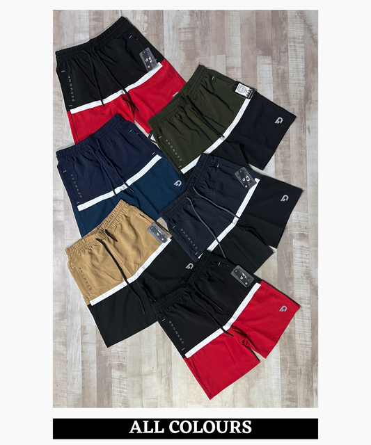 Block shorts - Imported Ns Parachute Lycra (15% Lycra 130 GSM)