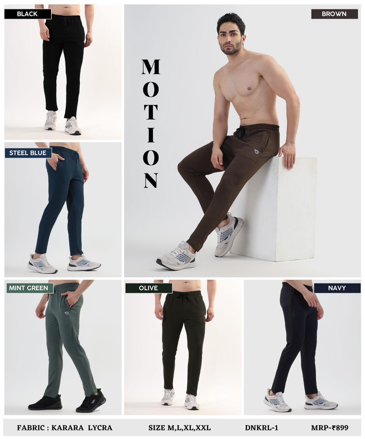 ActivePro Trackpant  – Imported Karara Lycra | 250 GSM | Slim Fit