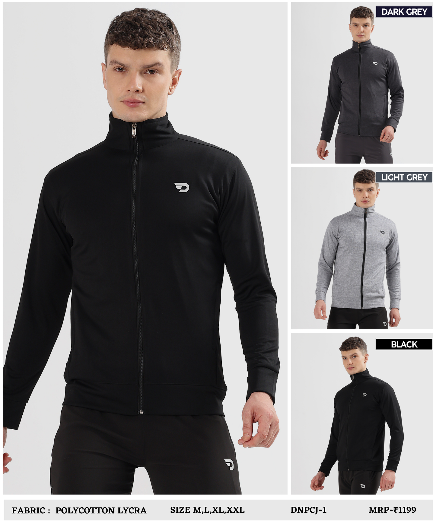 Men's Imported Poly Cotton Lycra Jackets | GSM 290 | Regular Fit