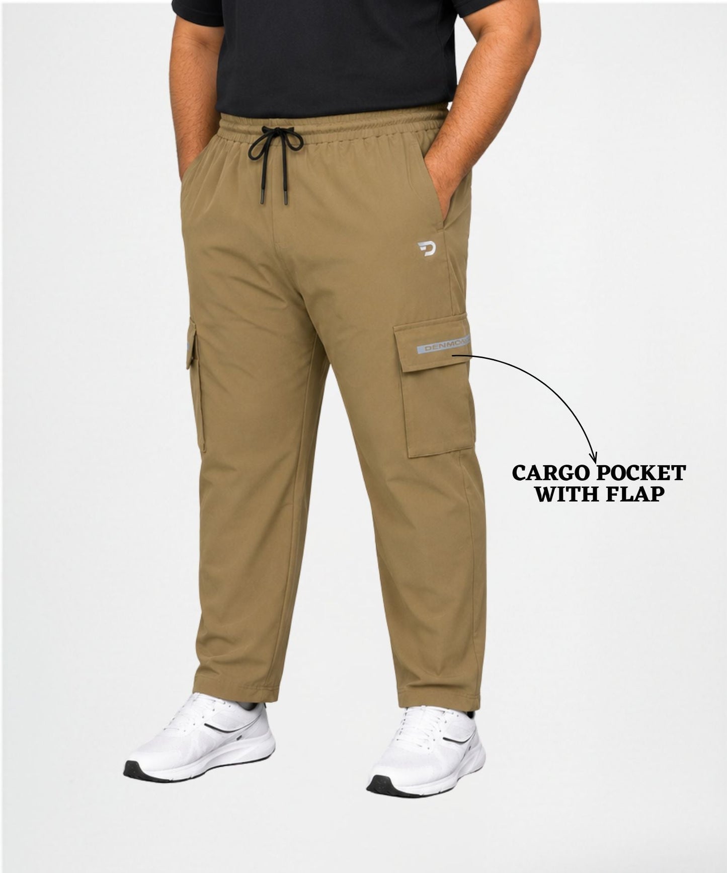 Cargo Style Trackpant – Imported Ns Parachute Lycra Plus Size Cargo  (145 GSM, 20% Lycra)