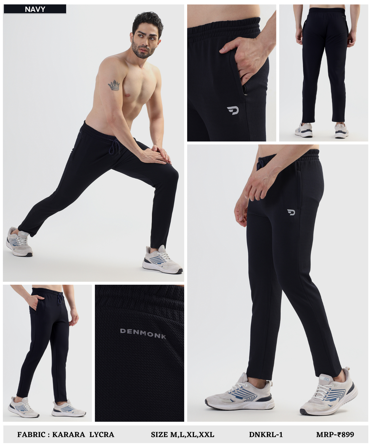 ActivePro Trackpant  – Imported Karara Lycra | 250 GSM | Slim Fit