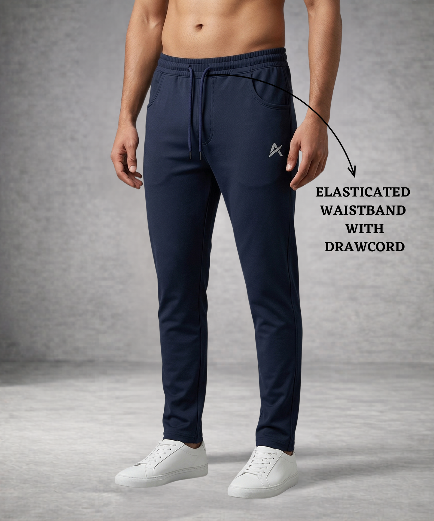 Men’s Imported 4-Way Lycra Track Lower – Heavy Quality | 240 GSM | Slim Fit | Athvix Active wear by Denmonk