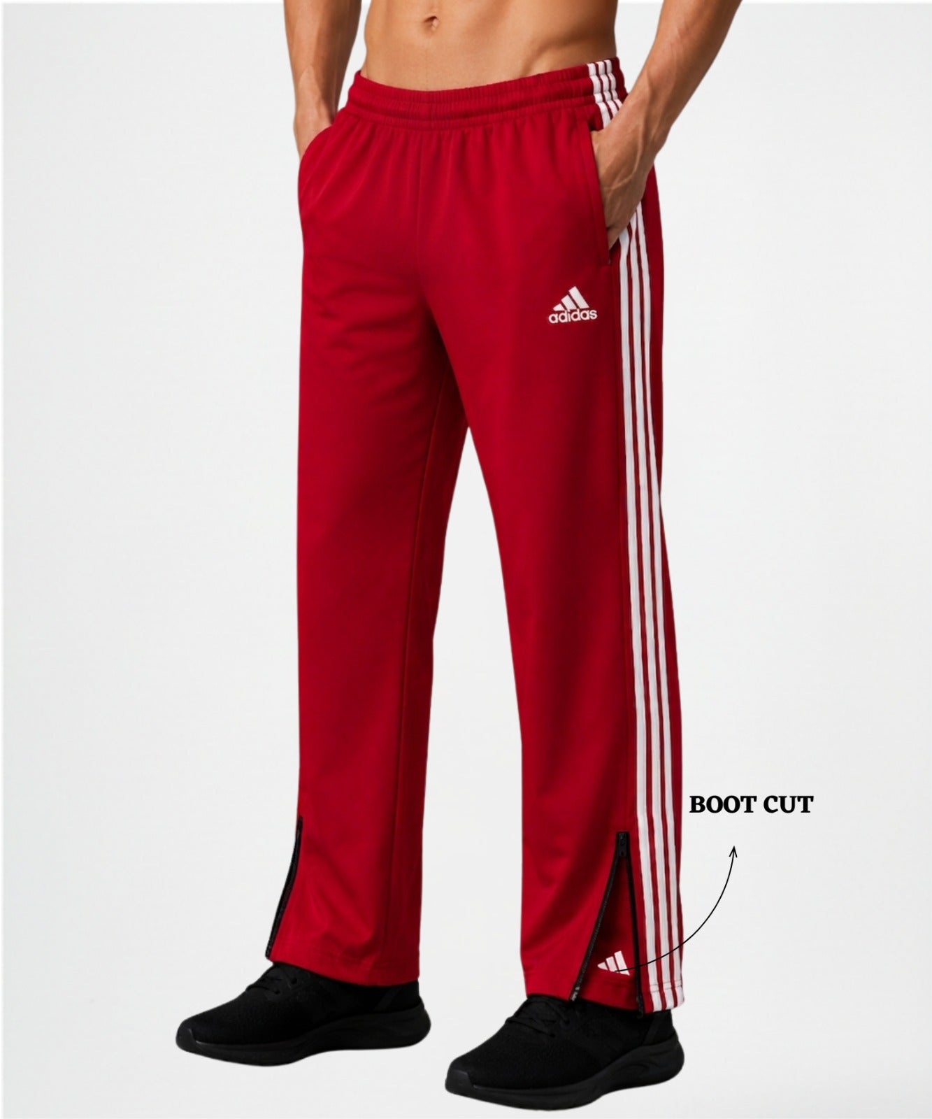 Imported Ns Terry Lycra Lower (GSM 180) Straight Cut-Boot Cut