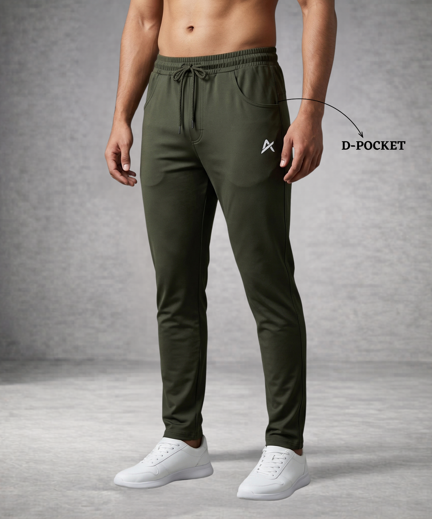 Men’s Imported 4-Way Lycra Track Lower – Heavy Quality | 240 GSM | Slim Fit | Athvix Active wear by Denmonk