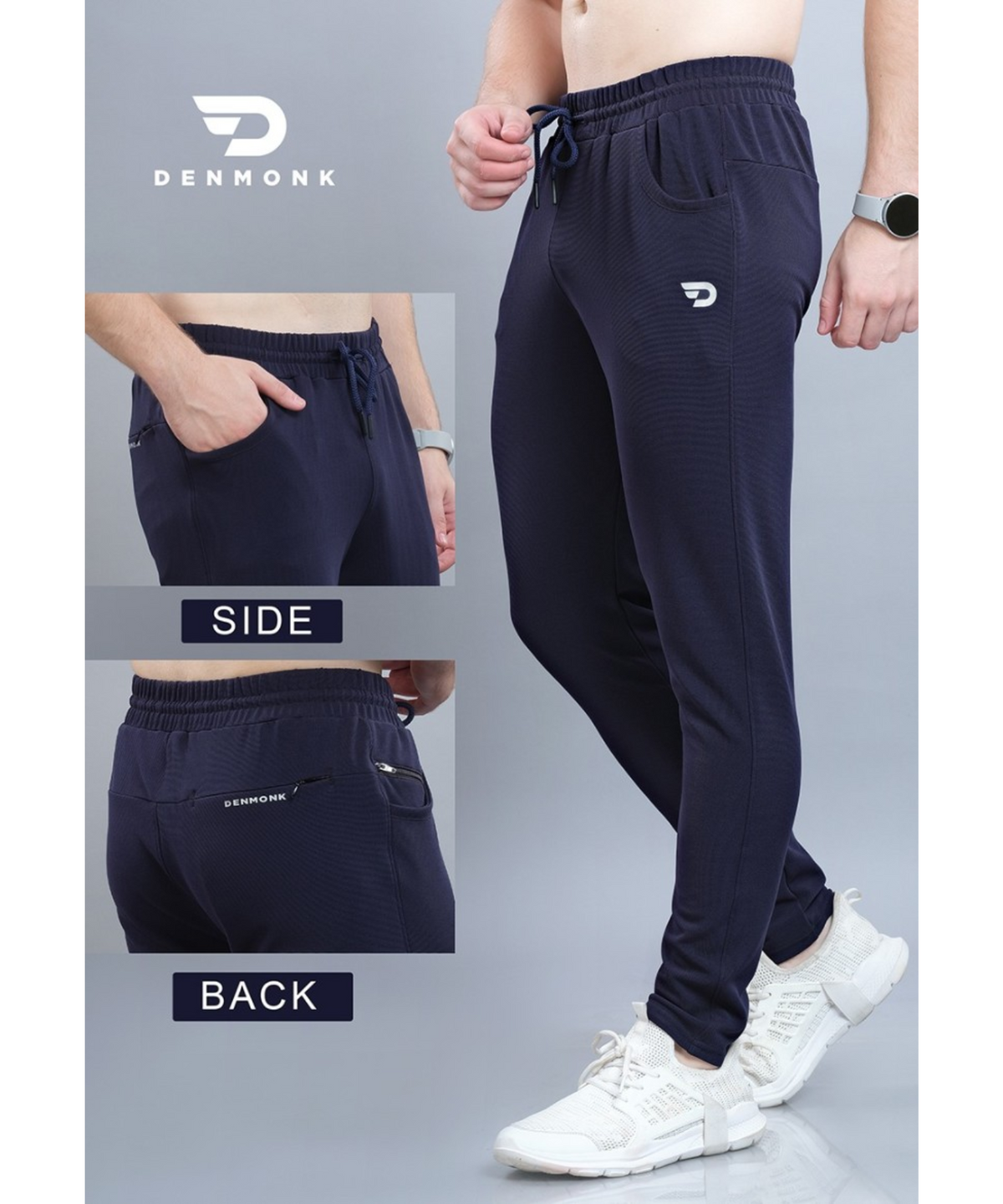 D-Pocket Trackpant – Imported Dobby Lycra With Back Pocket | 280 GSM | Slim Fit