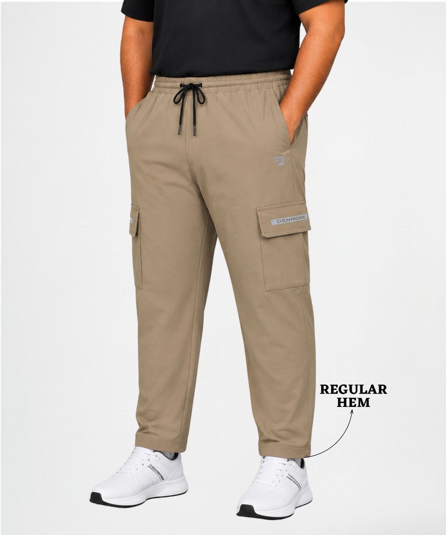 Cargo Style Trackpant – Imported Ns Parachute Lycra Plus Size Cargo  (145 GSM, 20% Lycra)