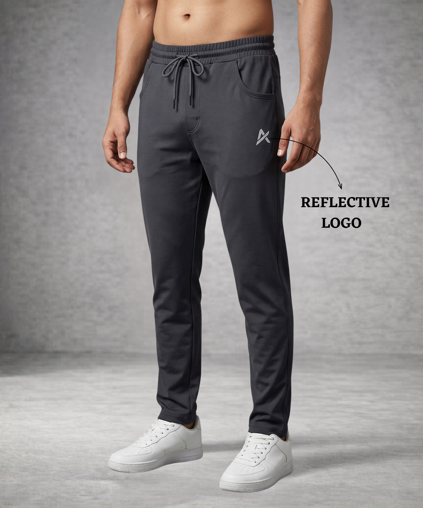 Men’s Imported 4-Way Lycra Track Lower – Heavy Quality | 240 GSM | Slim Fit | Athvix Active wear by Denmonk