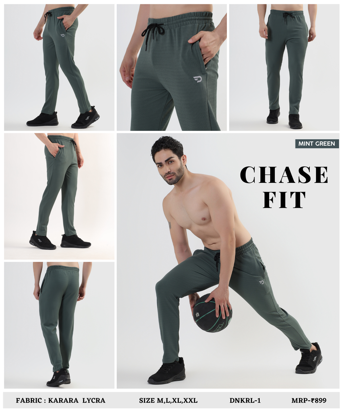 ActivePro Trackpant  – Imported Karara Lycra | 250 GSM | Slim Fit