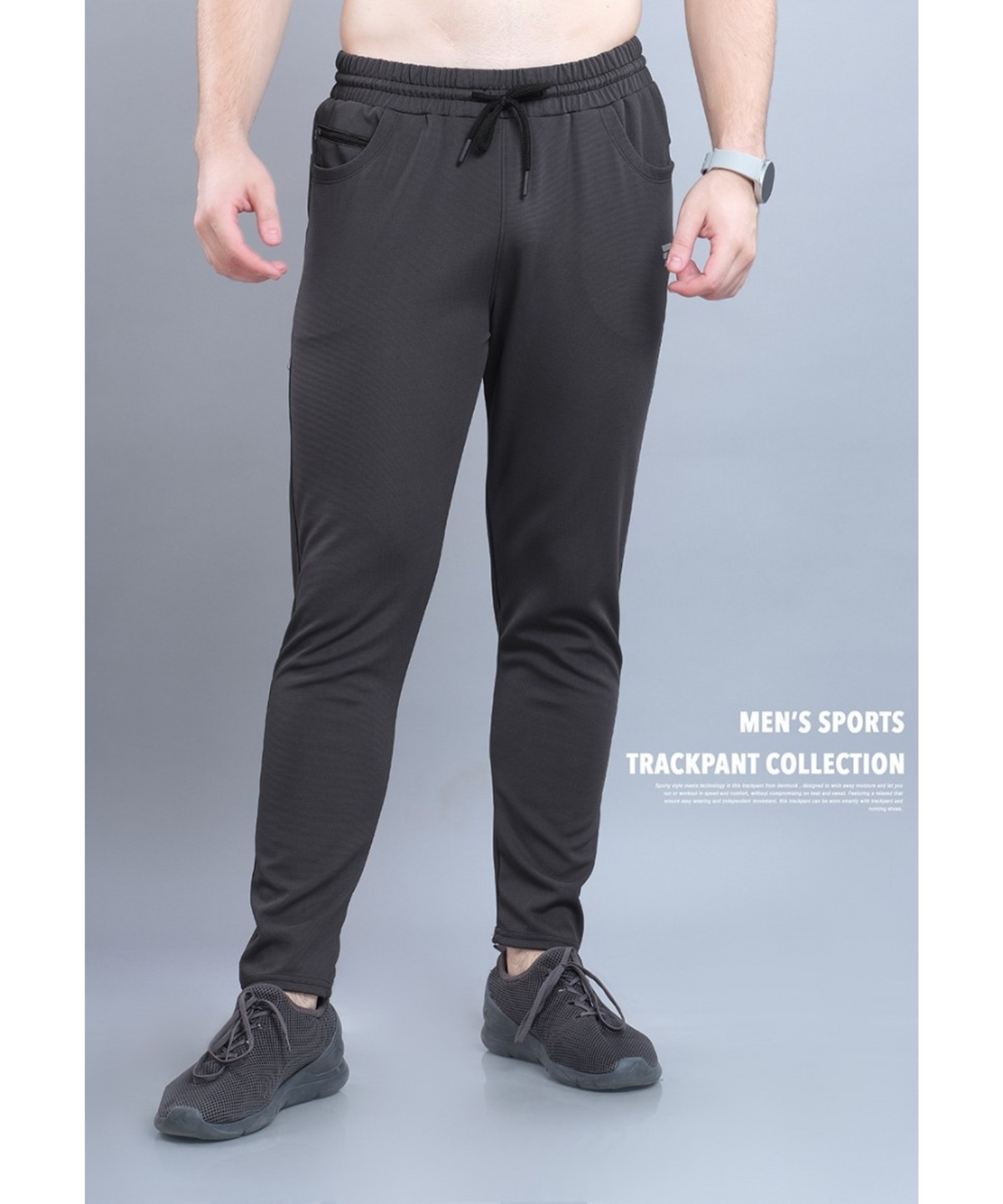 D-Pocket Trackpant – Imported Dobby Lycra With Back Pocket | 280 GSM | Slim Fit