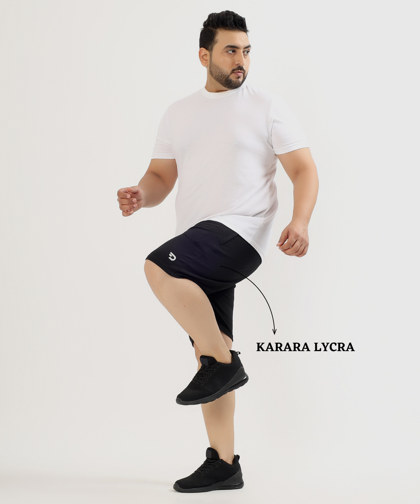 KararaFlex Plus Size Shorts – Imported Karara Lycra (250 GSM)