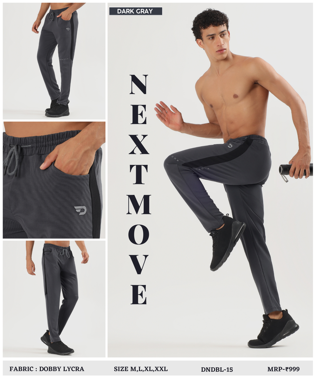 Dobby Color Flex Trackpant  - Imported Dobby Lycra Trackpant (GSM-280)