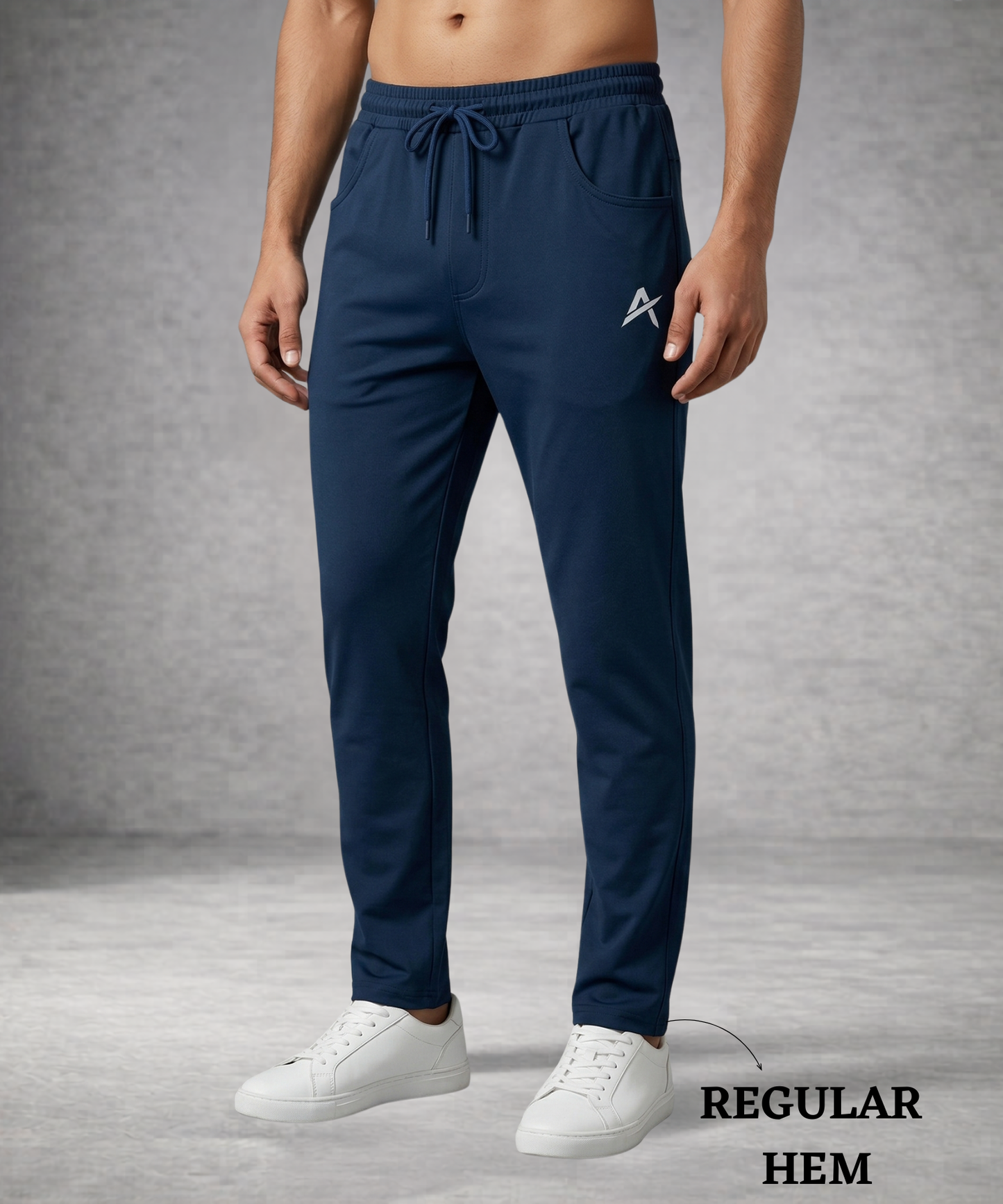 Men’s Imported 4-Way Lycra Track Lower – Heavy Quality | 240 GSM | Slim Fit | Athvix Active wear by Denmonk