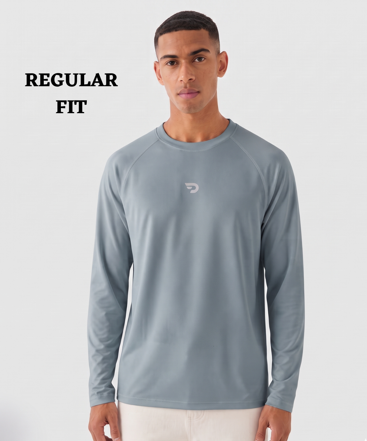 Denmonk Men's Imported Micro Bird Eye Raglan Full Sleeve T-Shirt | 180 GSM | Regular Fit