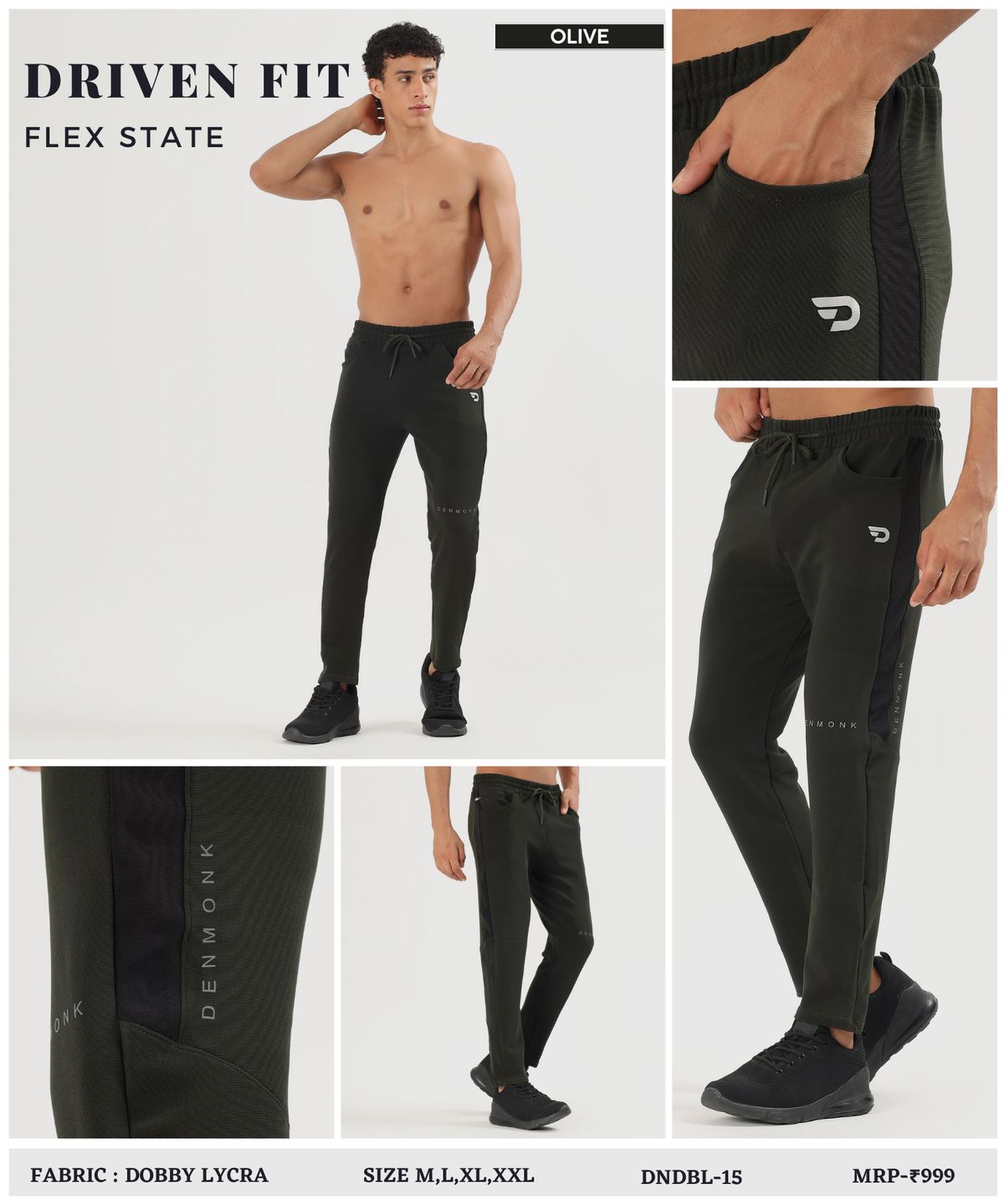 Dobby Color Flex Trackpant  - Imported Dobby Lycra Trackpant (GSM-280)