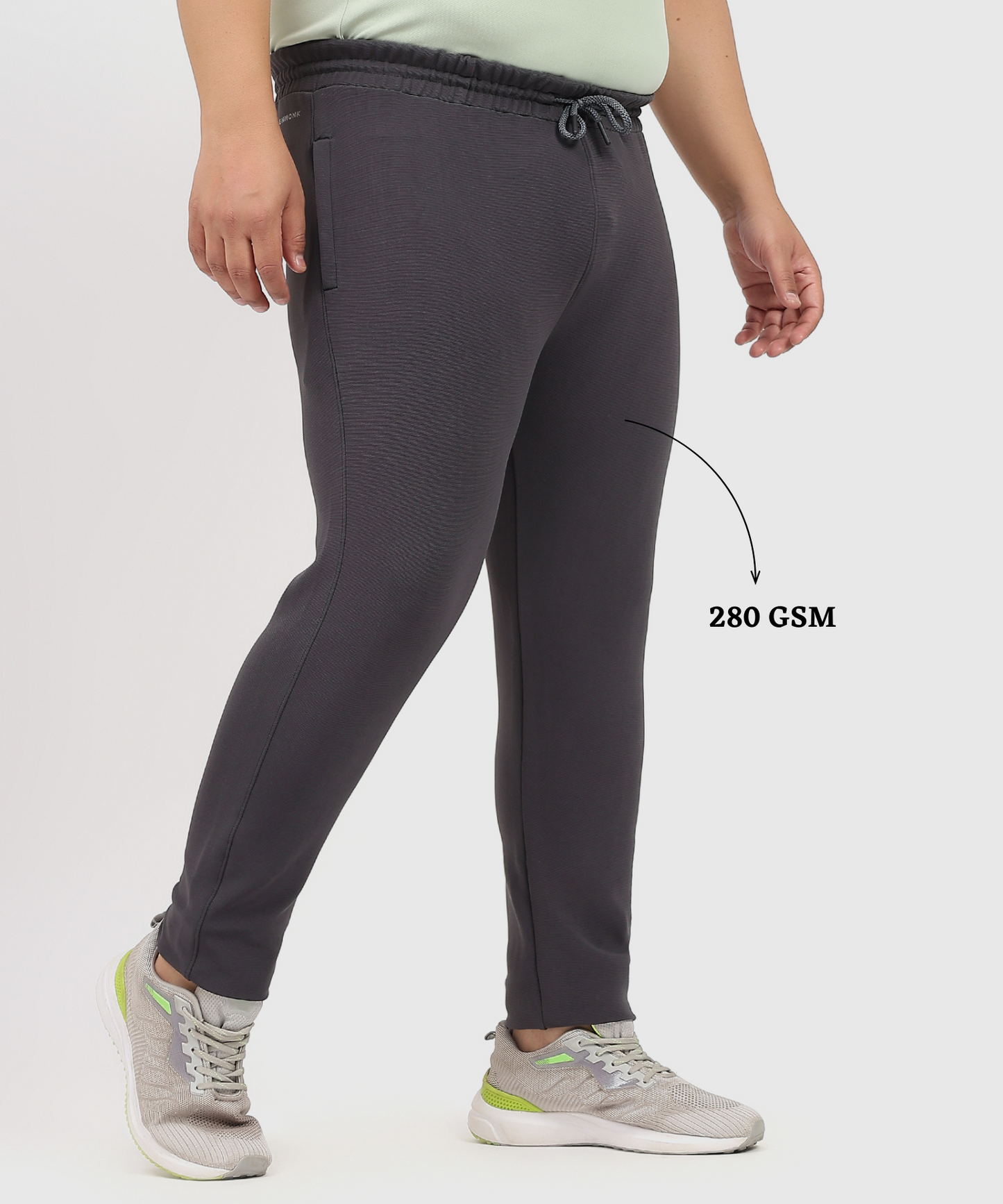 CoreFit Trackpant – Imported Dobby Plus Size Lycra Trackpant |280 GSM | Slim Fit